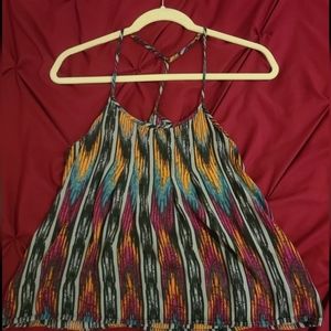 Tank top western patterned